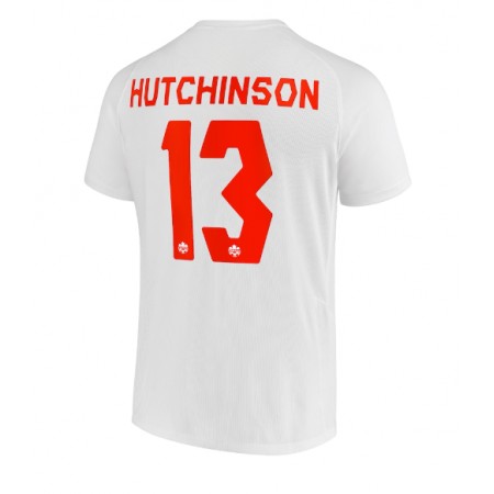 Kanada Atiba Hutchinson 13 Precz Koszulki Piłkarskie MŚ 2022 Krótki Rękaw